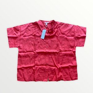 Eileen Fisher Organic Handkerchief Linen Orange sh